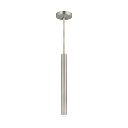 Visual Comfort Ebell 2" Wide LED Mini Pendant Antique Nickel