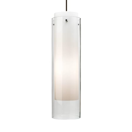Visual Comfort Echo Grande 5" Wide Mini Pendant Clear with Satin Nickel finish