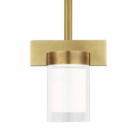 Visual Comfort Esfera 3" Wide LED Mini Pendant - 277 Volt Natural Brass