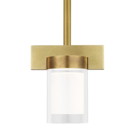 Visual Comfort Esfera 3" Wide LED Mini Pendant Natural Brass