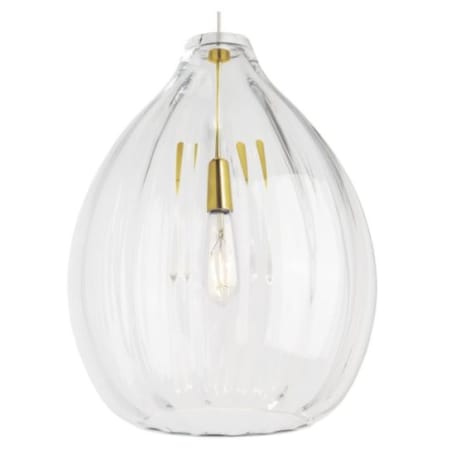 Visual Comfort Harper 16" Wide Pendant Natural Brass