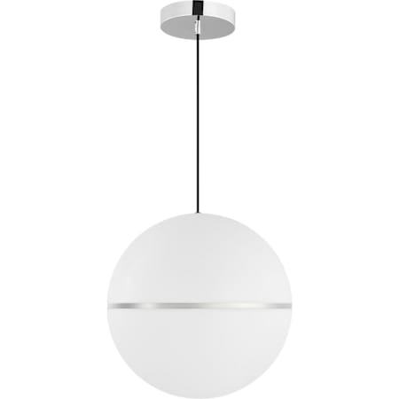 Visual Comfort Hanea 18" Wide LED Suspension Pendant Chrome