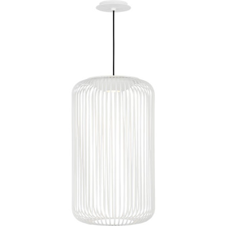 Visual Comfort Kai 12" Wide LED Suspension Pendant Matte White