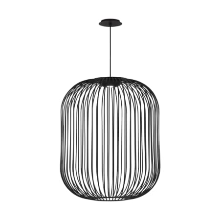 Visual Comfort Kai 23" Wide LED Cage Pendant Nightshade Black