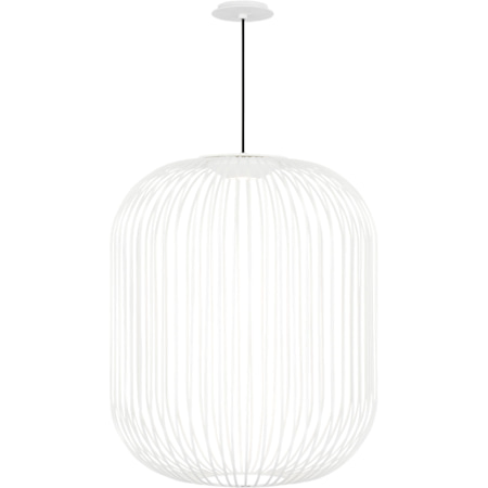 Visual Comfort Kai 23" Wide LED Suspension Pendant Matte White