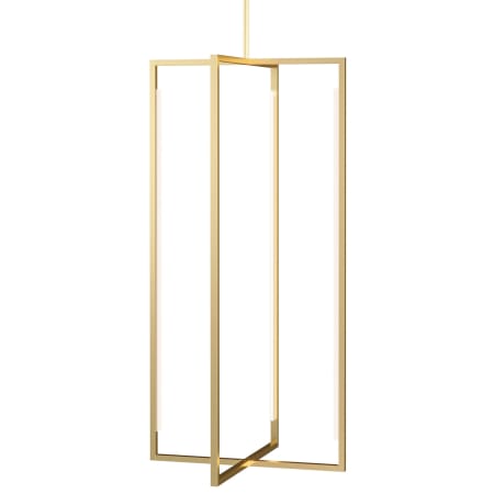 Visual Comfort Kenway 4 Light 11" Wide LED Pendant Natural Brass