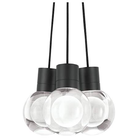 Visual Comfort Mina 9" Wide LED Multi Light Pendant Black