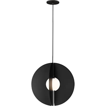 Visual Comfort Orbel Single Light 16" Wide Pendant Matte Black