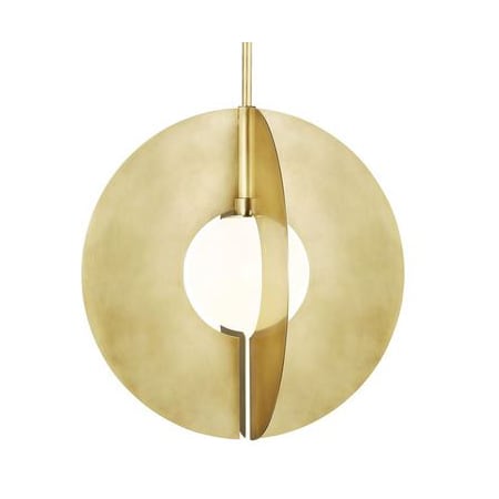 Visual Comfort Orbel 22" Wide Pendant Natural Brass