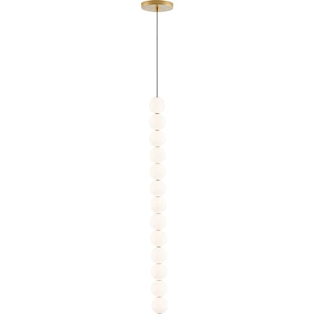 Visual Comfort Orbet 3" Wide LED Mini Pendant Natural Brass
