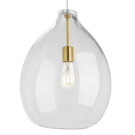 Visual Comfort Quinton 16" Wide LED Pendant Natural Brass