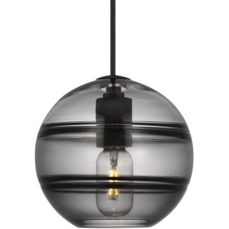 Visual Comfort Sedona 8" Wide Mini Pendant Nightshade Black