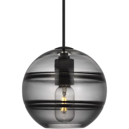 Visual Comfort Sedona 8" Wide LED Mini Pendant Nightshade Black