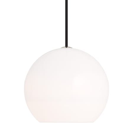 Visual Comfort Sedona 12" Wide LED Pendant with Frosted White Glass Shade and LED Bulb Aged Brass