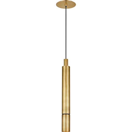 Visual Comfort Sottile 3" Wide LED Mini Pendant Natural Brass