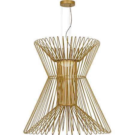 Visual Comfort Syrma 36" Wide LED Suspension Pendant Satin Gold