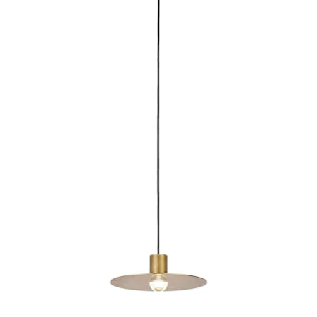Visual Comfort Eaves 8" Wide LED Mini Pendant Natural Brass
