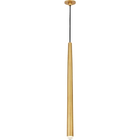 Visual Comfort Pylon Port Alone Pendant Natural Brass