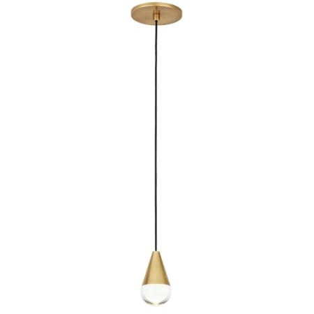 Visual Comfort Cupola 1-Light Pendant Natural Brass