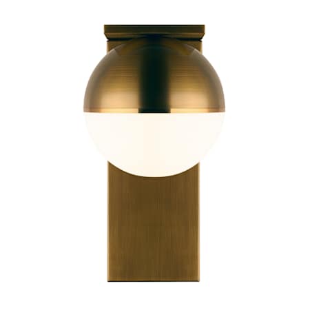 Visual Comfort Akova 14" Tall LED Natural Brass Wall Sconce Aged Brass / Bright Brass