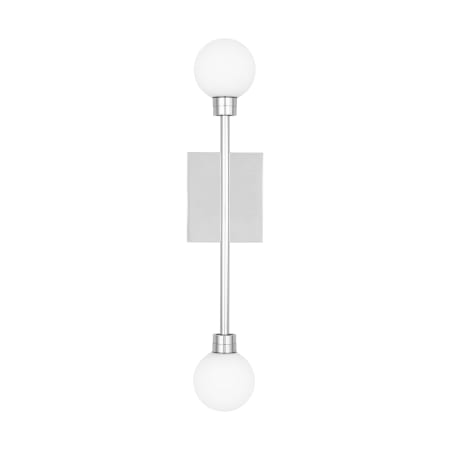 Visual Comfort Mara 21" Tall LED Wall Sconce with Shades Polished Nickel