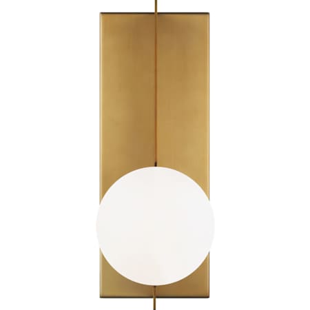 Visual Comfort Orbel Single Light 13" Tall Wall Sconce Aged Brass