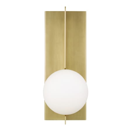 Visual Comfort Orbel Single Light 13" Tall Wall Sconce Aged Brass