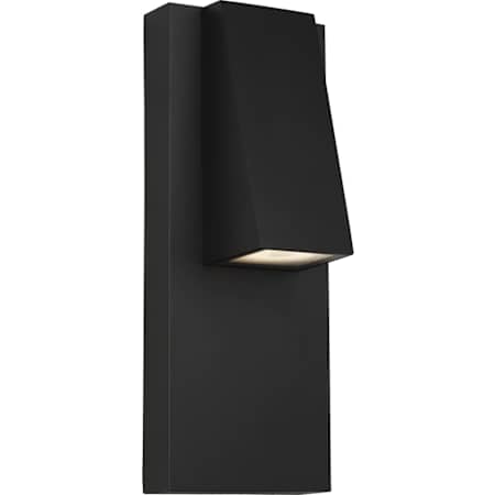 Visual Comfort Peak 13" Tall Warm Color Dimming LED Outdoor Wall Sconce Black