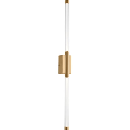 Visual Comfort Phobos 2 Light 32" Tall LED Wall Sconce Natural Brass