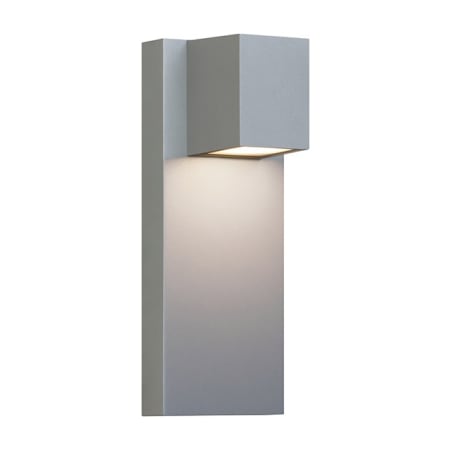 Visual Comfort Quadrate 13" Tall Warm Color Dimming LED Outdoor Wall Sconce Silver
