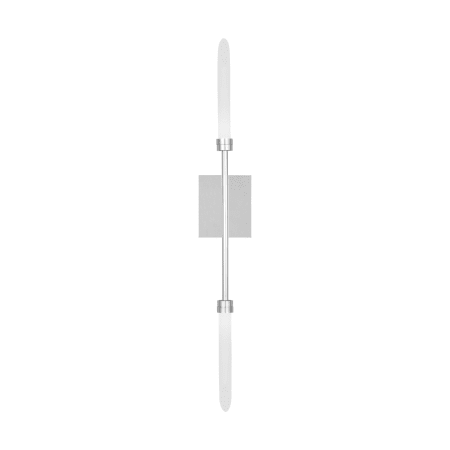 Visual Comfort Spur 30" Tall LED Wall Sconce with Shades Polished Nickel