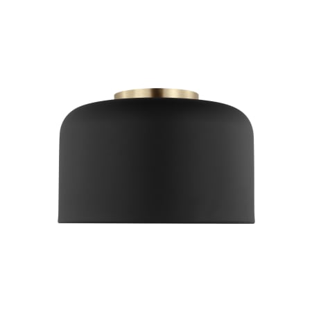 Visual Comfort Malone 11" Wide Flush Mount Ceiling Fixture Midnight Black