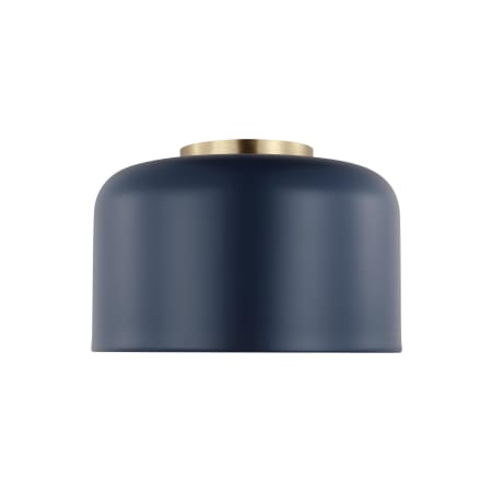Visual Comfort Malone 11" Wide Flush Mount Ceiling Fixture Navy