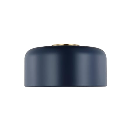 Visual Comfort Malone 14" Wide Flush Mount Ceiling Fixture Navy