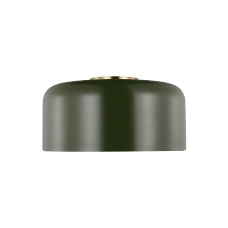 Visual Comfort Malone 14" Wide LED Flush Mount Ceiling Fixture Olive