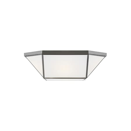 Visual Comfort Morrison 4 Light 20" Wide LED Flush Mount Ceiling Fixture - Bulbs Included Antique Brushed Nickel