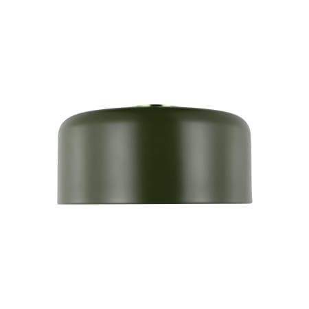 Visual Comfort Malone 16" Wide Flush Mount Ceiling Fixture Olive