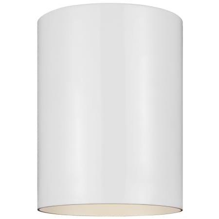 Visual Comfort 5" Wide LED Outdoor Flush Mount Ceiling Fixture White