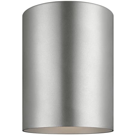 Visual Comfort 5" Wide LED Outdoor Flush Mount Ceiling Fixture Painted Brushed Nickel