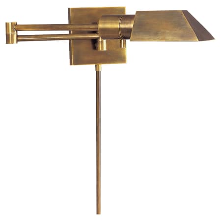 Visual Comfort Studio 5" Tall LED Plug-In Wall Sconce Hand Rubbed Antique Brass