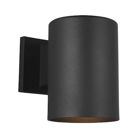 Visual Comfort Outdoor Cylinders 8" Tall Outdoor Wall Sconce Black