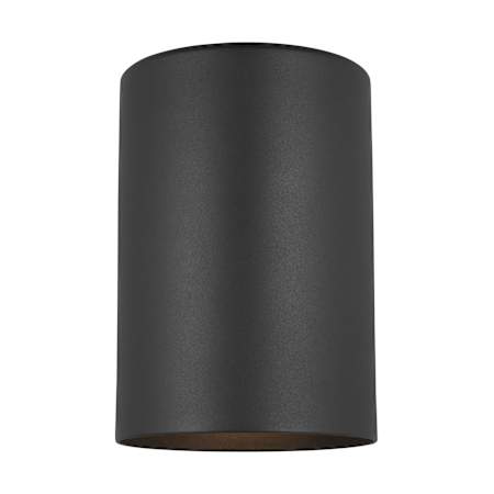 Visual Comfort Outdoor Cylinders 7" Tall Outdoor Wall Sconce with LED Bulbs Black