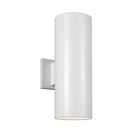 Visual Comfort Outdoor Cylinders 2 Light 14" Tall Outdoor Wall Sconce White