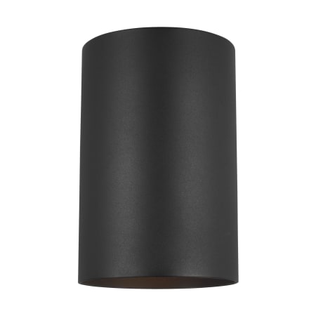 Visual Comfort Outdoor Cylinders 9" Tall Outdoor Wall Sconce Black