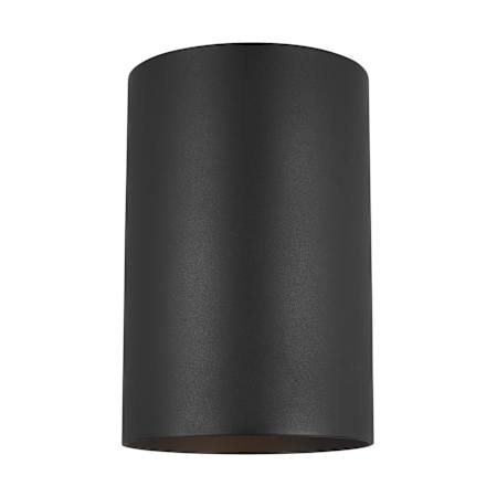 Visual Comfort Outdoor Cylinders 9" Tall Outdoor Wall Sconce with LED Bulbs Black