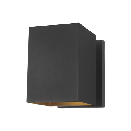 Visual Comfort Pohl 7" Tall Outdoor Wall Sconce Black