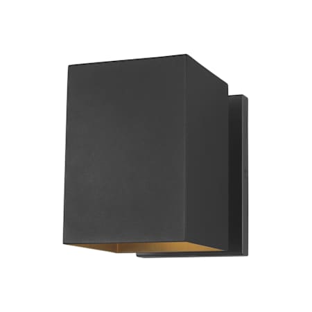 Visual Comfort Pohl 7" Tall Outdoor Wall Sconce with LED Bulbs Black