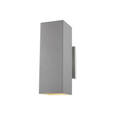 Visual Comfort Pohl 2 Light 14" Tall Outdoor Wall Sconce Painted Brushed Nickel