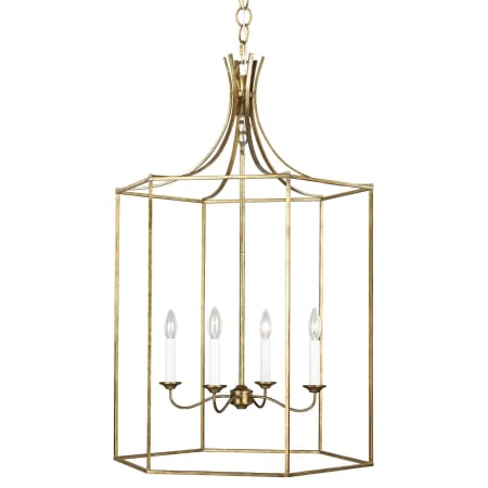 Visual Comfort Bantry House 4 Light 24" Wide Chandelier Antique Gild