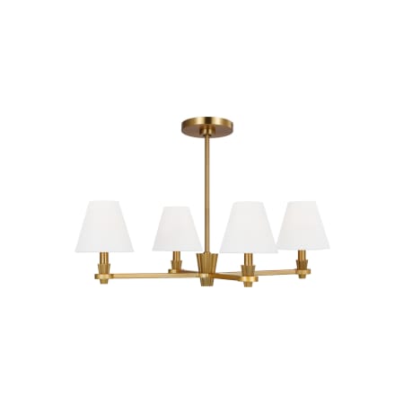 Visual Comfort Paisley 4 Light 28" Wide Chandelier Burnished Brass